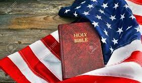 Bible and Flag - together in USA