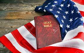 Bible and Flag - together in USA