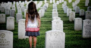 Little Girl in cemetery