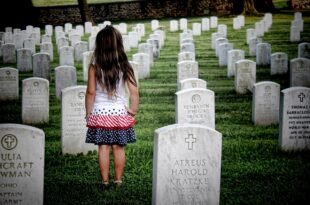 Little Girl in cemetery