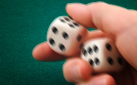 dice-roll, casting of lots for Jesus' coat