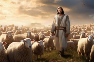 Jesus Christ as the good shepherd