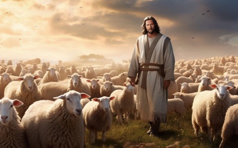 Jesus Christ as the good shepherd