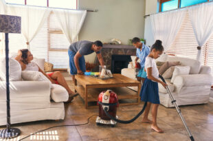 Children helping with Family Chores