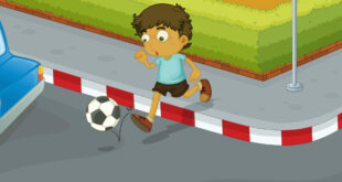 Child in danger from traffic