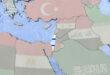 Map of Israel and surrounding nations